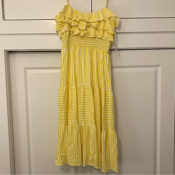 NWT | AQUA (Bloomingdales)| Striped Midi Dress - Picture 7 of 10